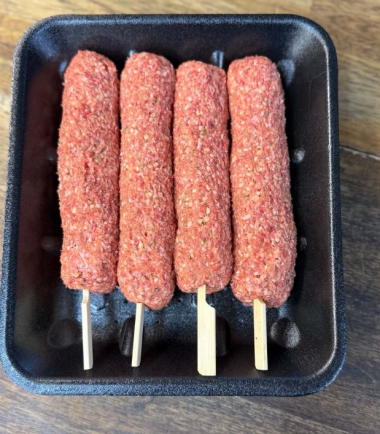 4 Lamb Koftas on tray