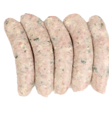 Gourmet Chicken Sausage with Feta Pistachio and Rocket