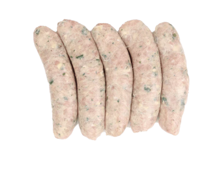 Gourmet Chicken Sausage with Feta Pistachio and Rocket