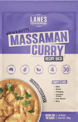 Lane's Rich & Nutty Massaman Curry Recipe Base