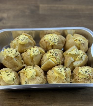 Baked Poatatos with herb butter